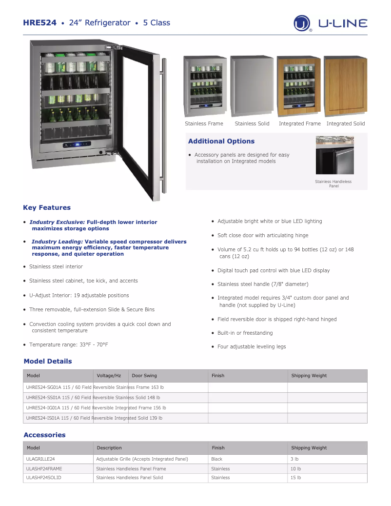 Image de la première page du manuel de l'appareil UHRE524-SS01A