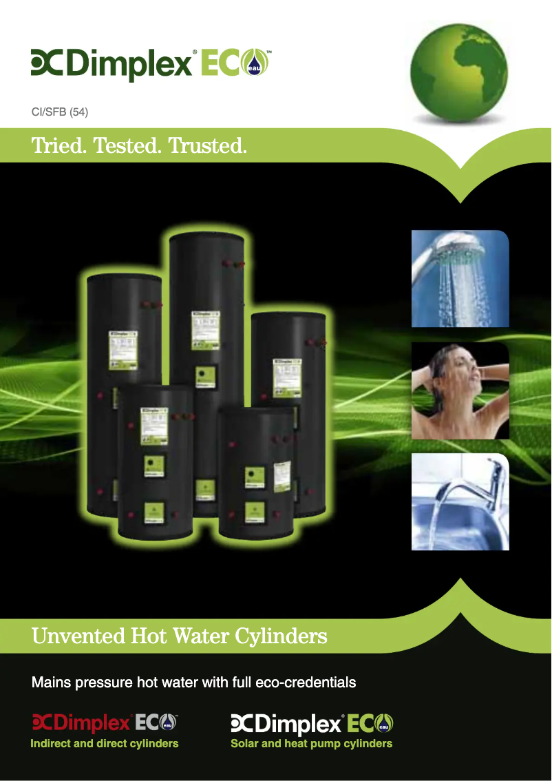 Page 1 de la notice Brochure Dimplex ECSi125-580