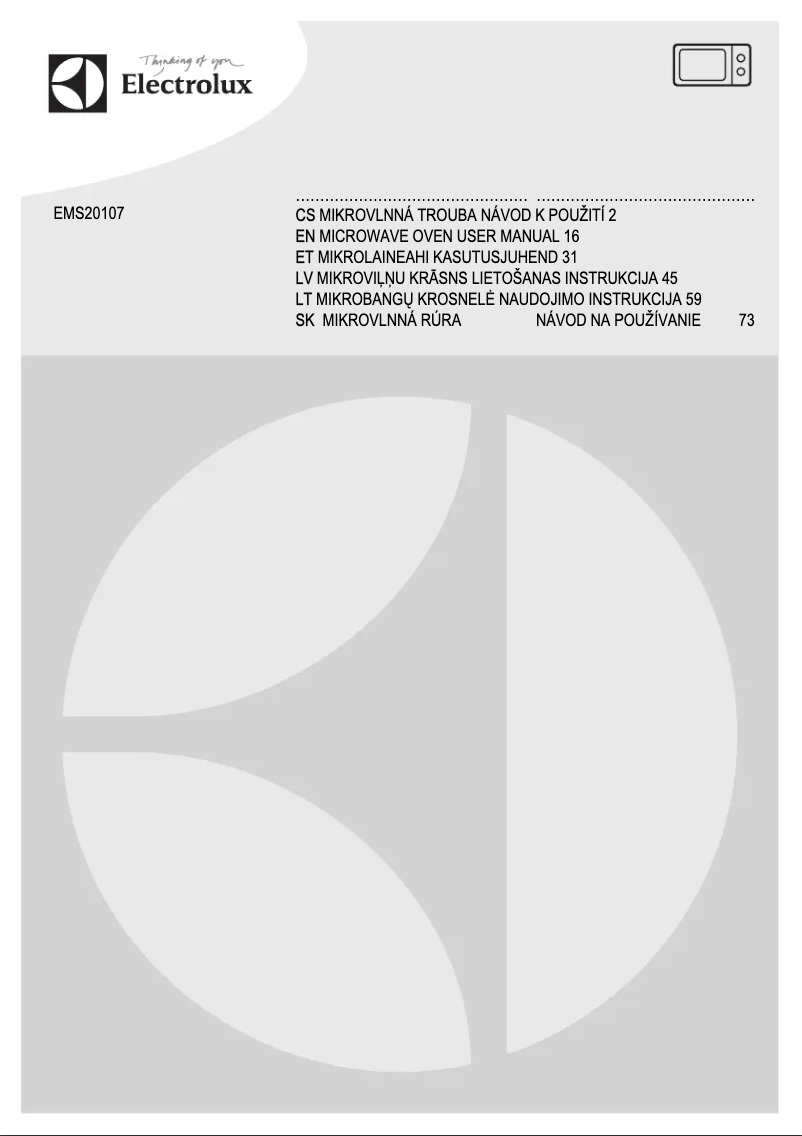 Imagen de la primera página del manual del dispositivo EMS20107OX