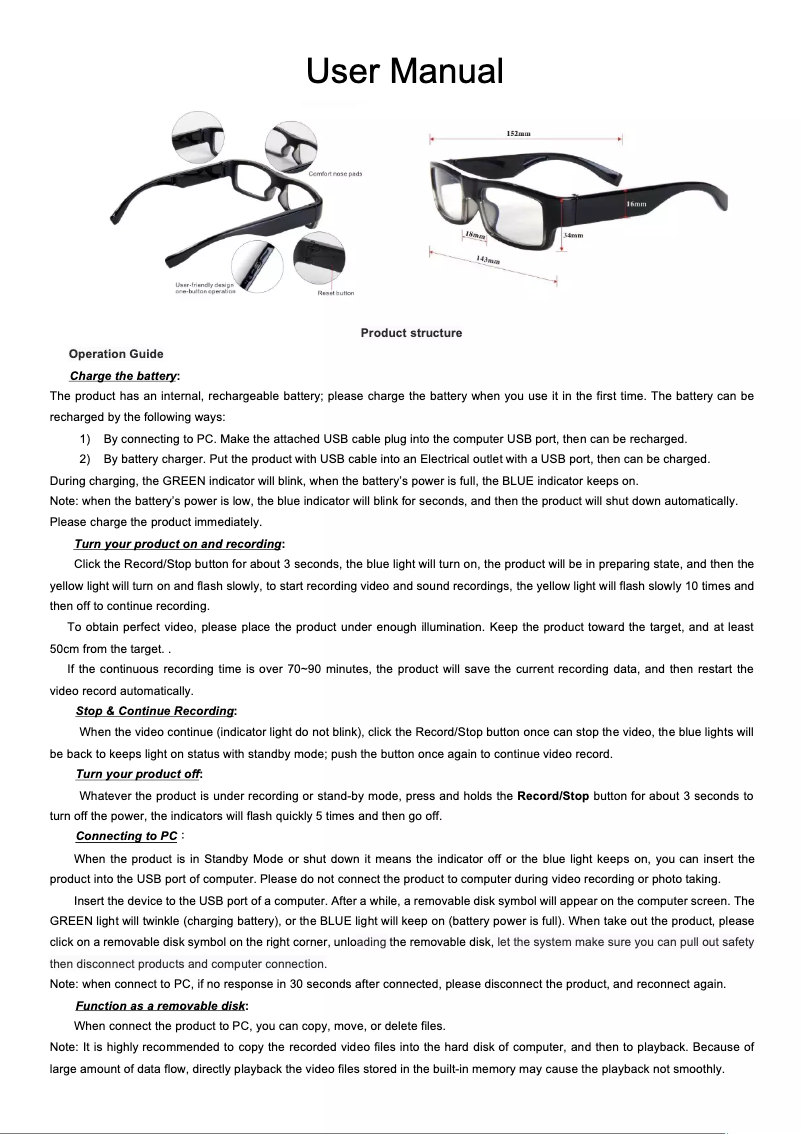 Page n°1 - Manuel utilisateur KJB Security Products DVR290