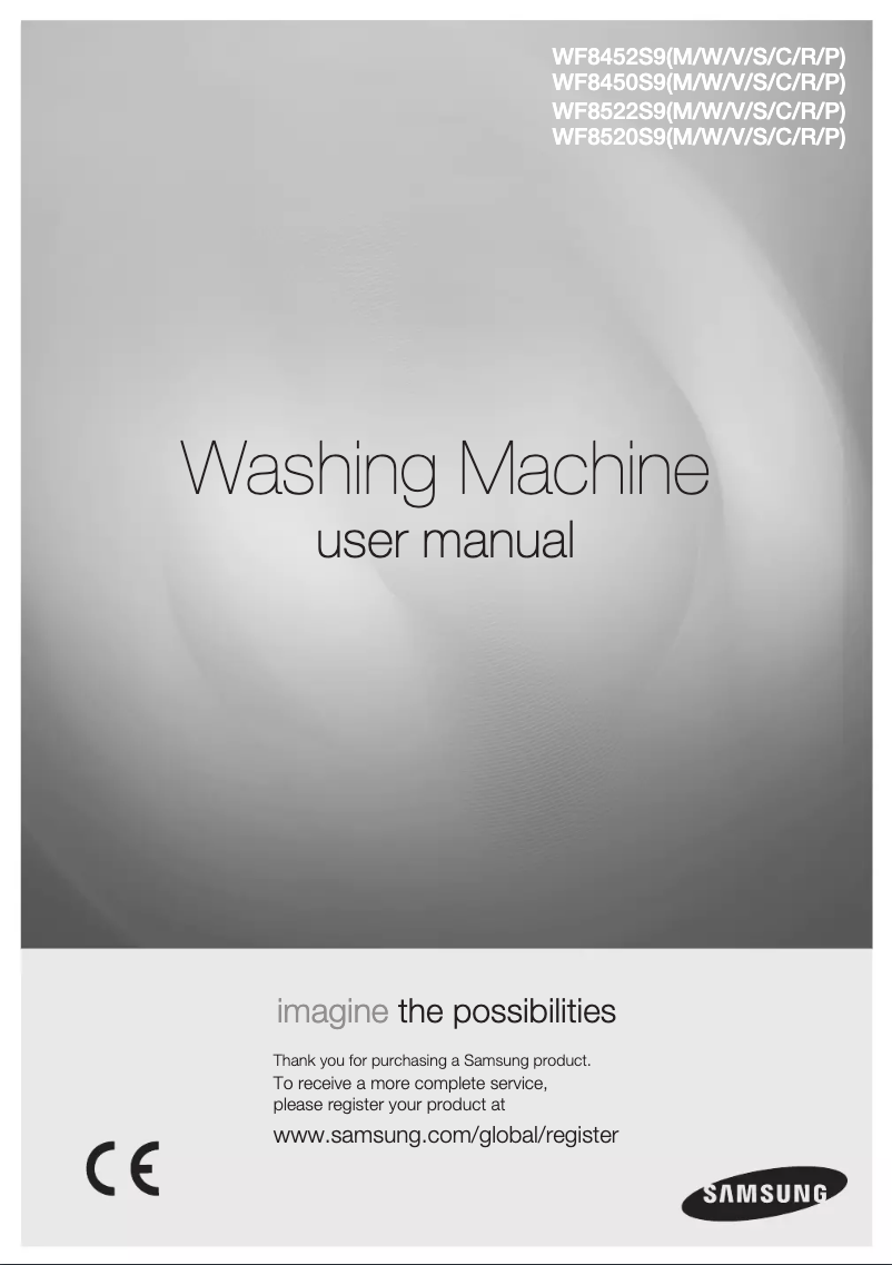 Page 1 de la notice Manuel utilisateur Samsung WF8522S9P