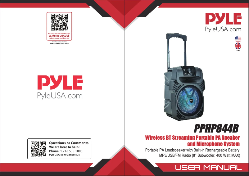 Image de la première page du manuel de l'appareil PPHP844B