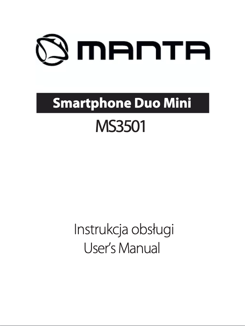 Page n°1 - Manuel utilisateur Manta MS3501