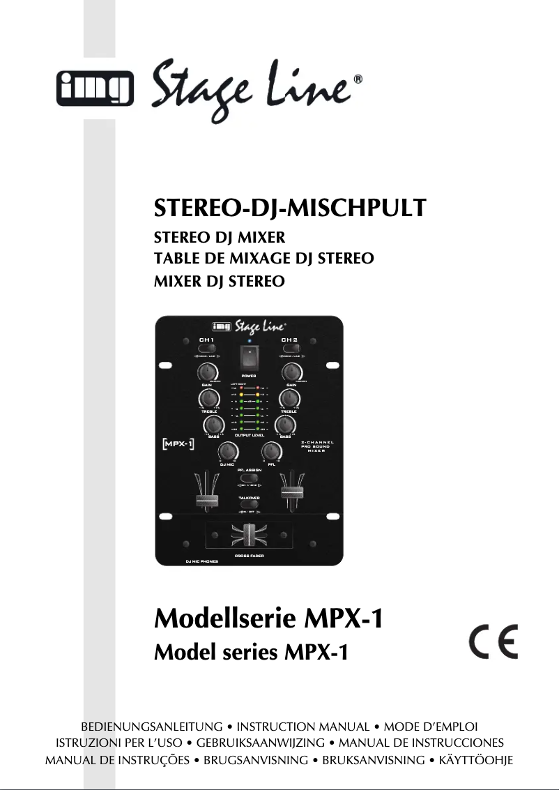 Page n°1 - Manuel utilisateur Monacor MPX-1