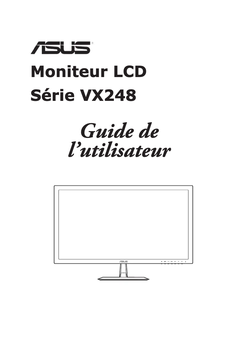 Image de la première page du manuel de l'appareil VX248H