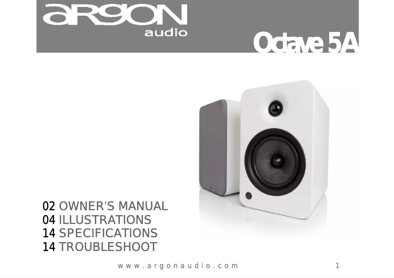 Página 1 del manual Manual de usuario Argon Octave 5A