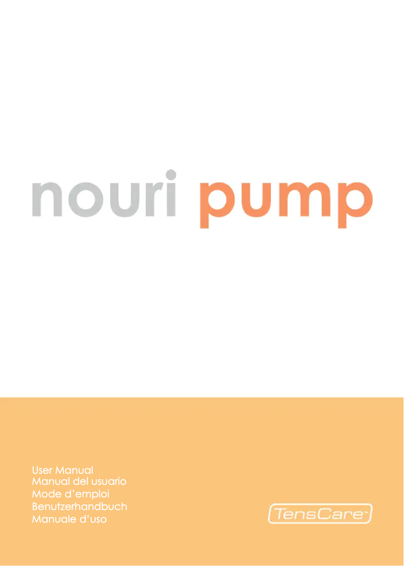 Page 1 de la notice Manuel utilisateur TensCare Nouri Pump