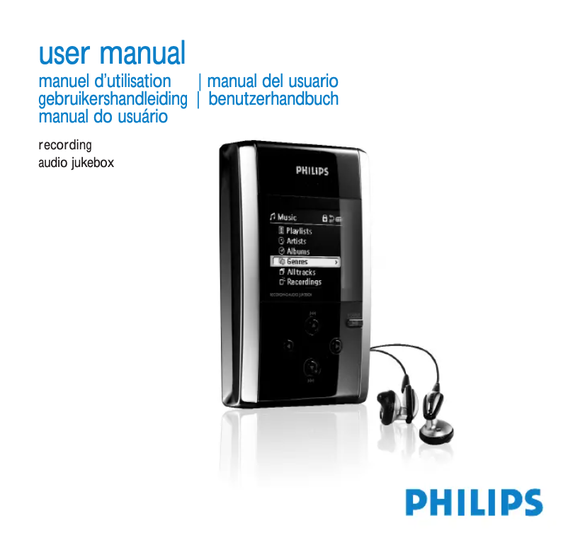 Page 1 de la notice Manuel utilisateur Philips GoGear HDD100