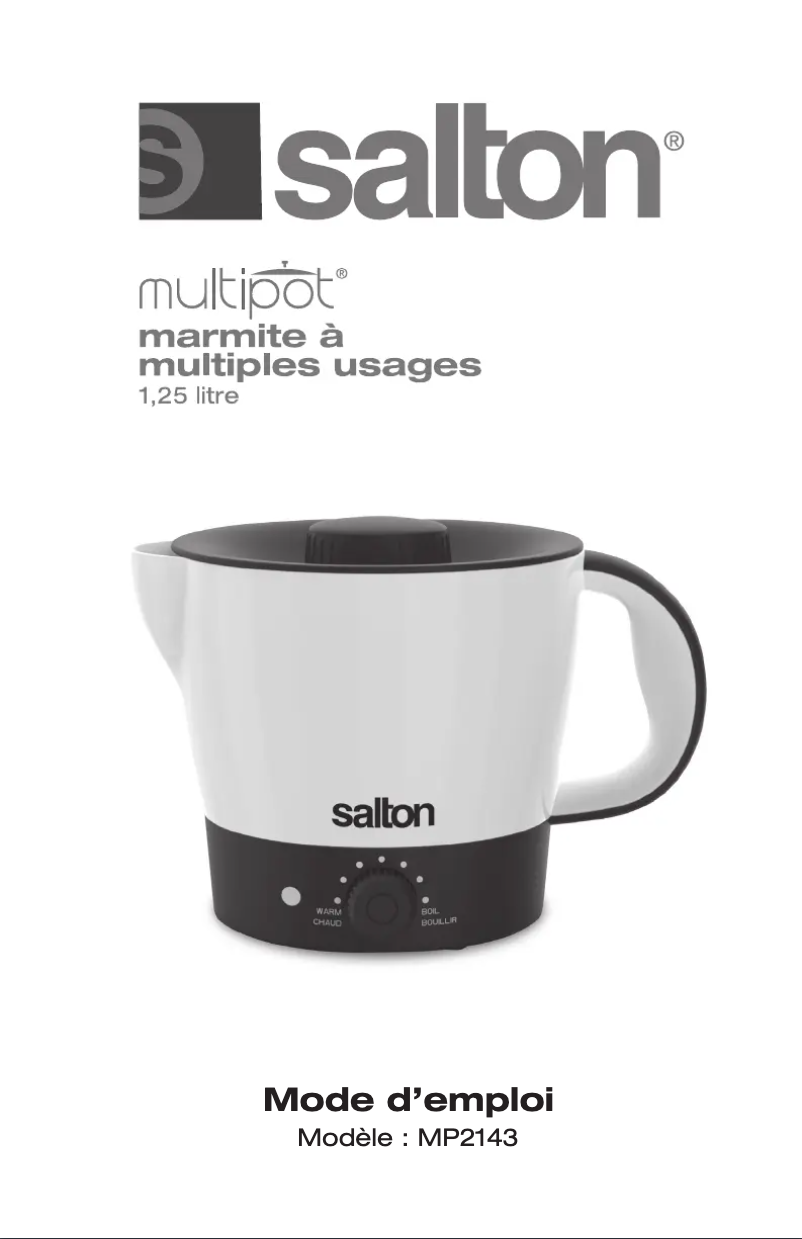 Image de la première page du manuel de l'appareil MP2143
