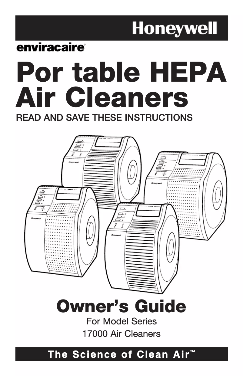 Page 1 de la notice Manuel utilisateur Honeywell QuietCare 17000