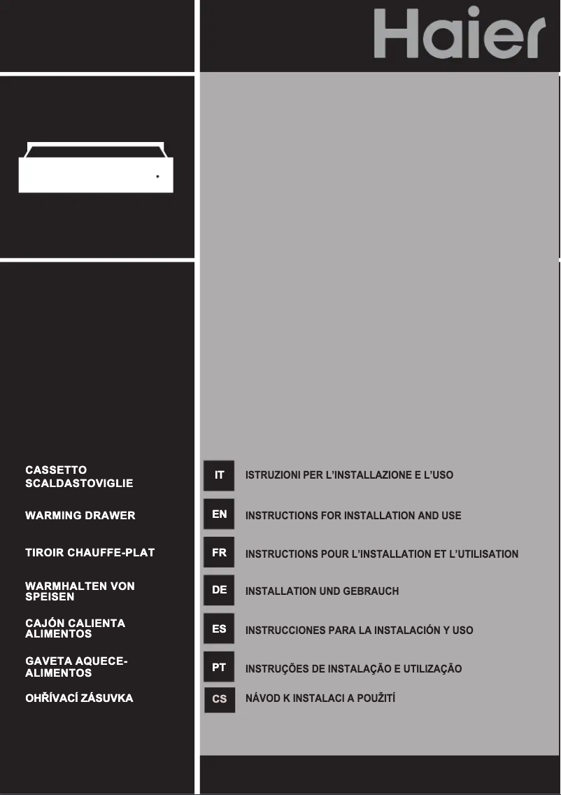 Page 1 de la notice Manuel utilisateur Haier HWO15NWD6XB1