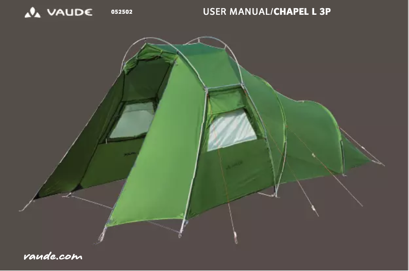 Page n°1 - Manuel utilisateur Vaude Chapel L 3P