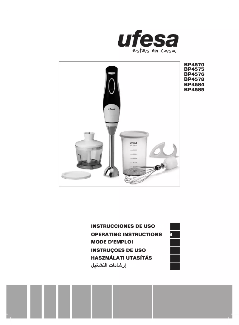 Page 1 de la notice Manuel utilisateur Ufesa BP4576