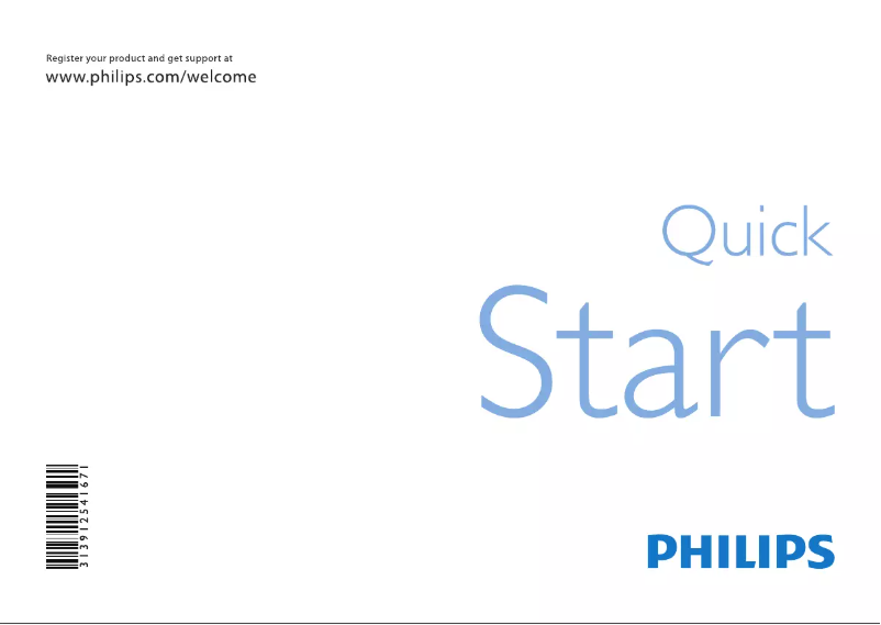 Page 1 de la notice Manuel utilisateur Philips 46PFL8605D