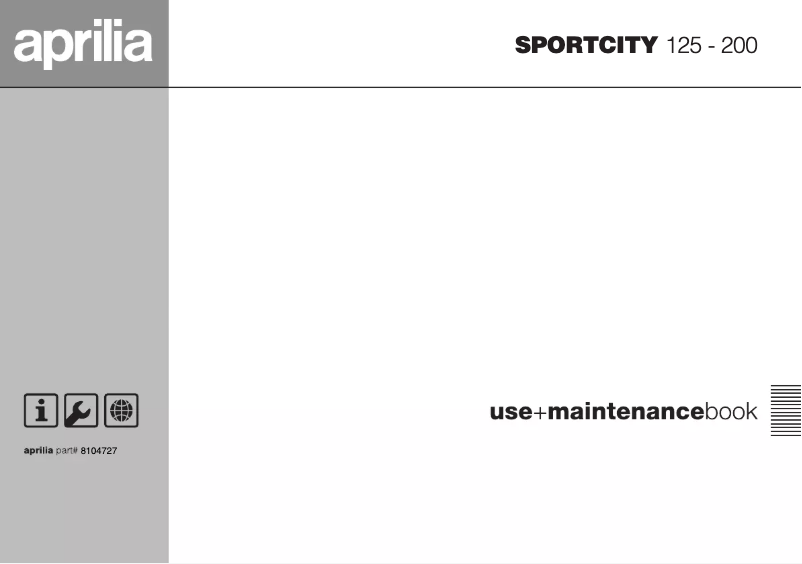 Image de la première page du manuel de l'appareil Sportcity 125 (2004)
