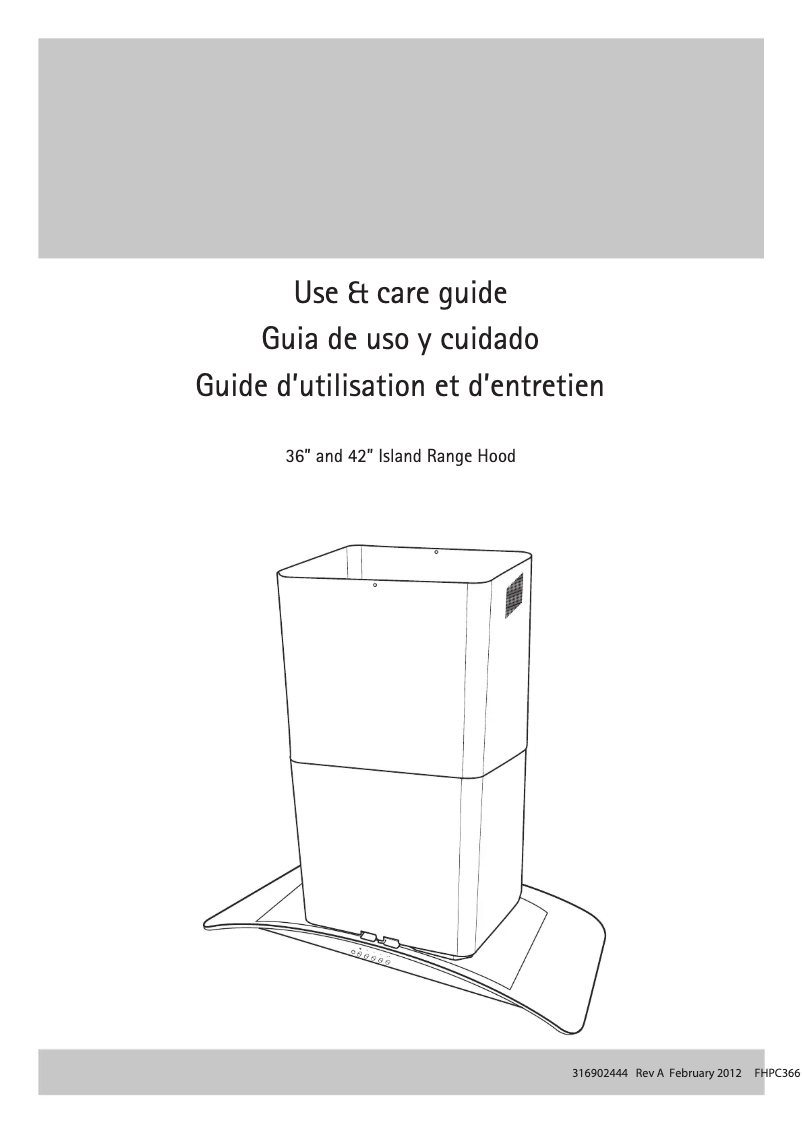Page n°1 - Manuel utilisateur Frigidaire FHPC3660LS