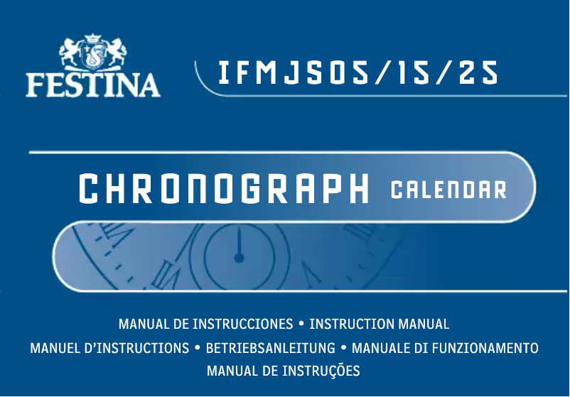 Page 1 de la notice Manuel utilisateur Festina Chronograph F16759