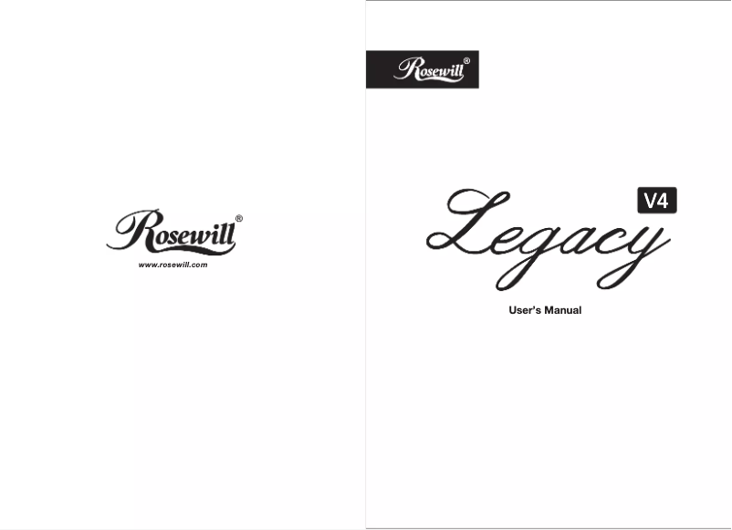 Page n°1 - Manuel utilisateur Rosewill Legacy V4