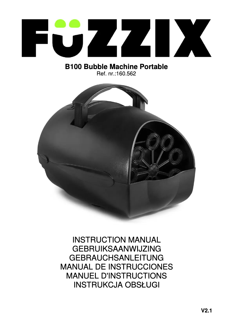 Image de la première page du manuel de l'appareil B100 160.562