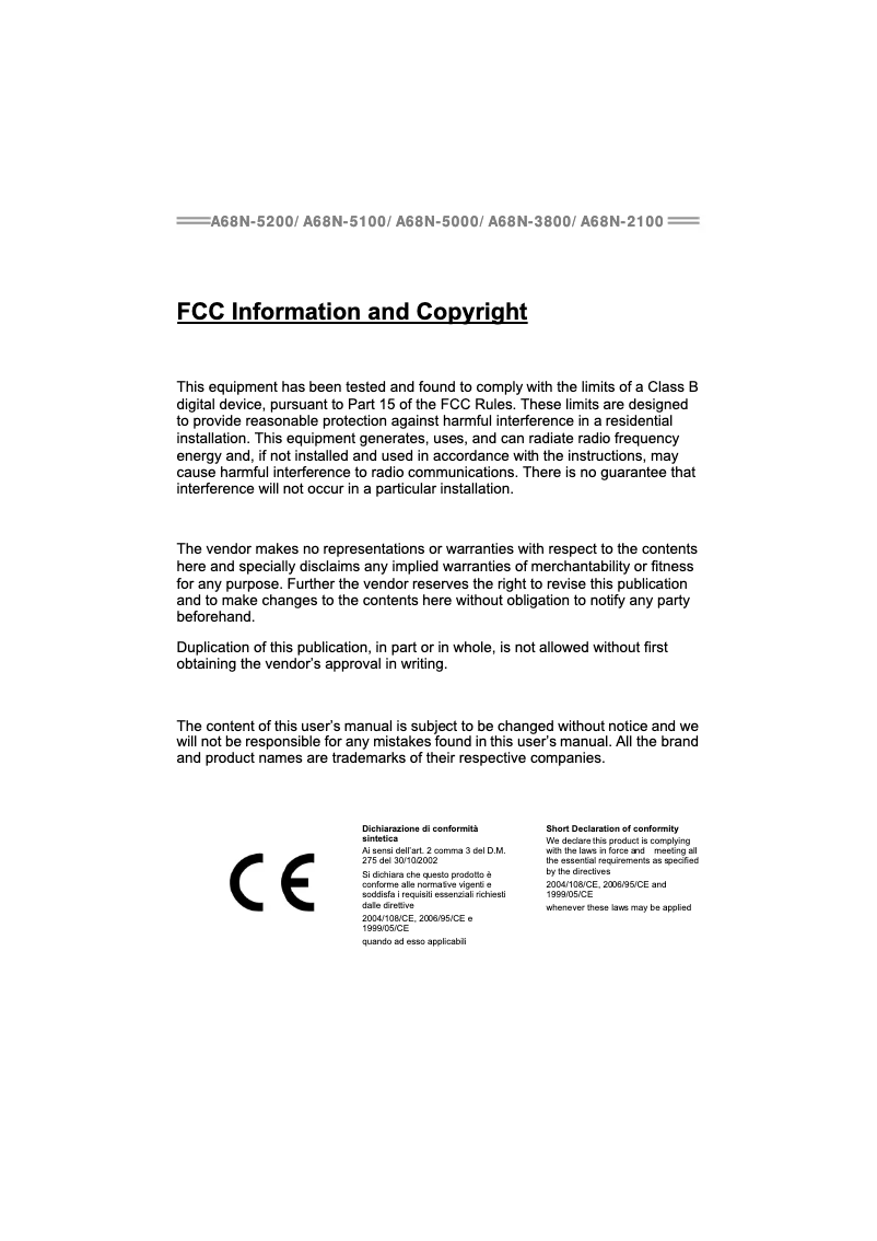 Página 1 del manual Manual de usuario Biostar A68N-5100