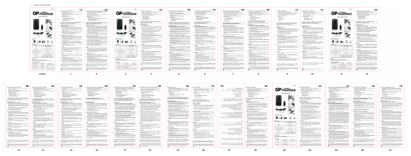 Image de la première page du manuel de l'appareil GP541A