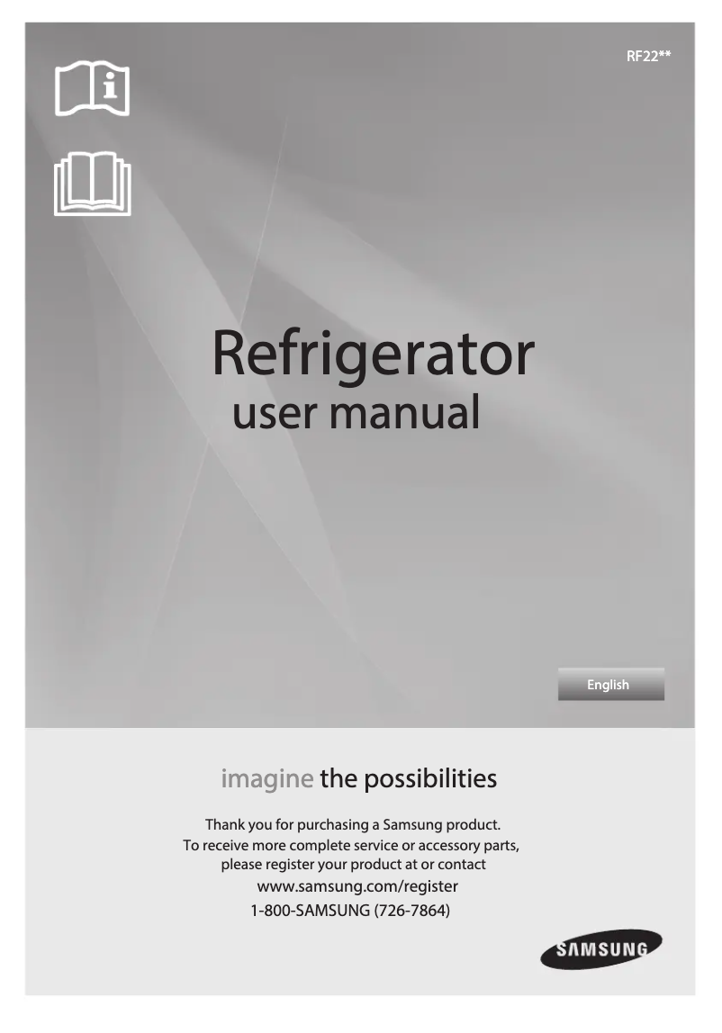 Page 1 de la notice Manuel utilisateur Samsung RL220NCTASR