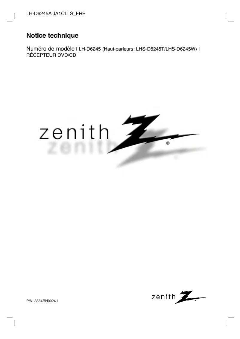 Page 1 of the manual User Manual LG LH-D6245A