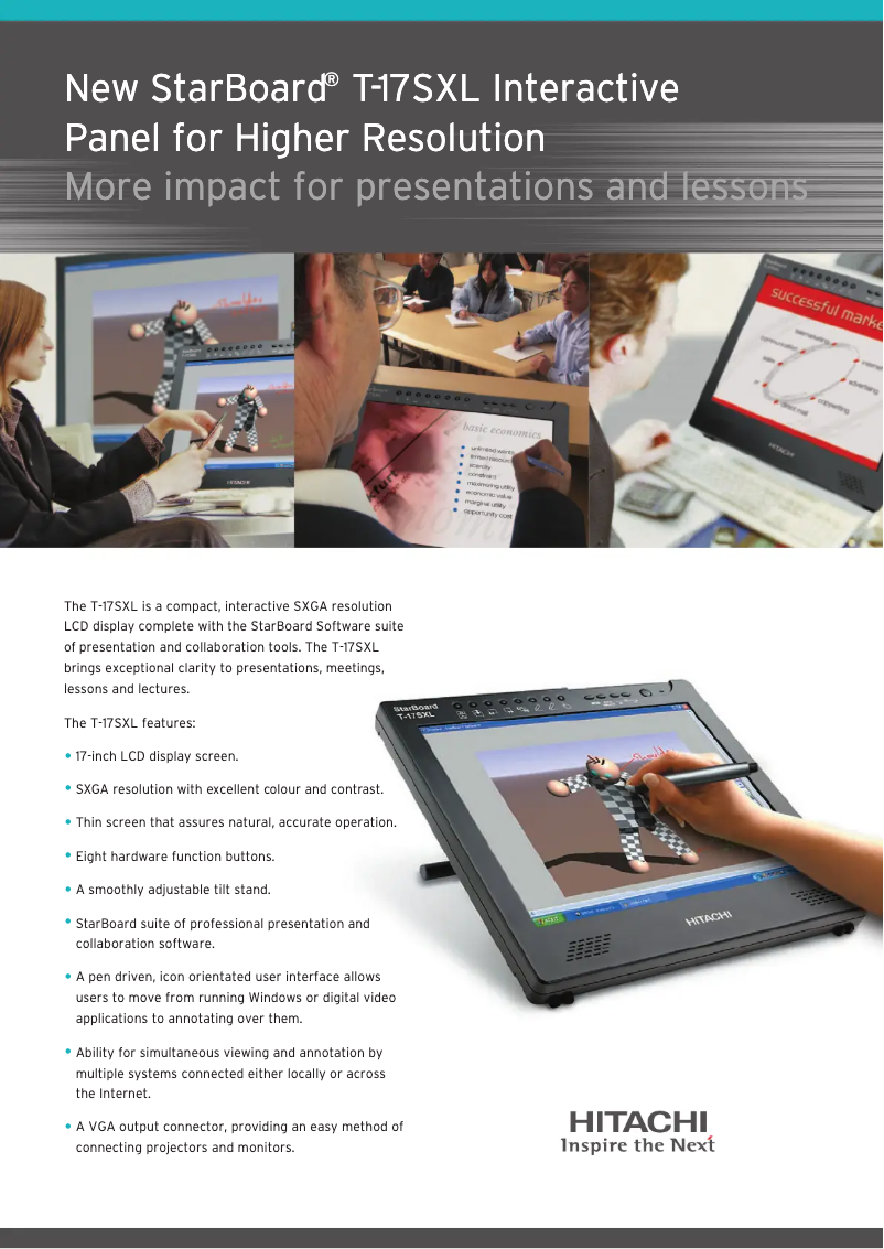 Page n°1 - Brochure Hitachi T17SXL
