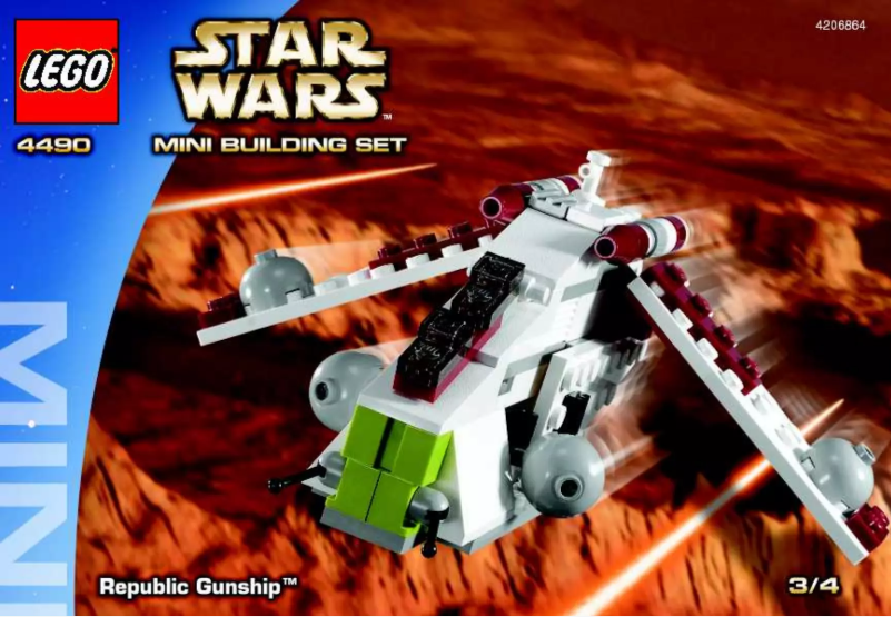 Page 1 de la notice Manuel utilisateur Lego Star Wars 4490