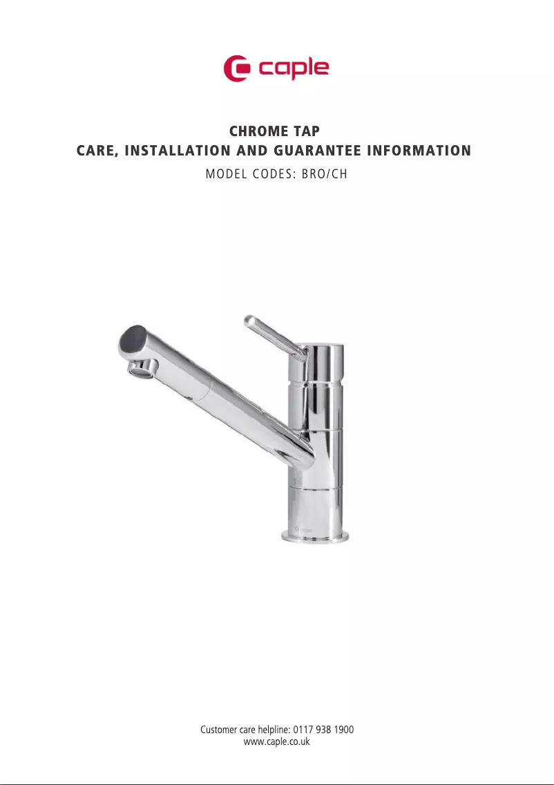 Page n°1 - Manuel utilisateur Caple BRO/CH