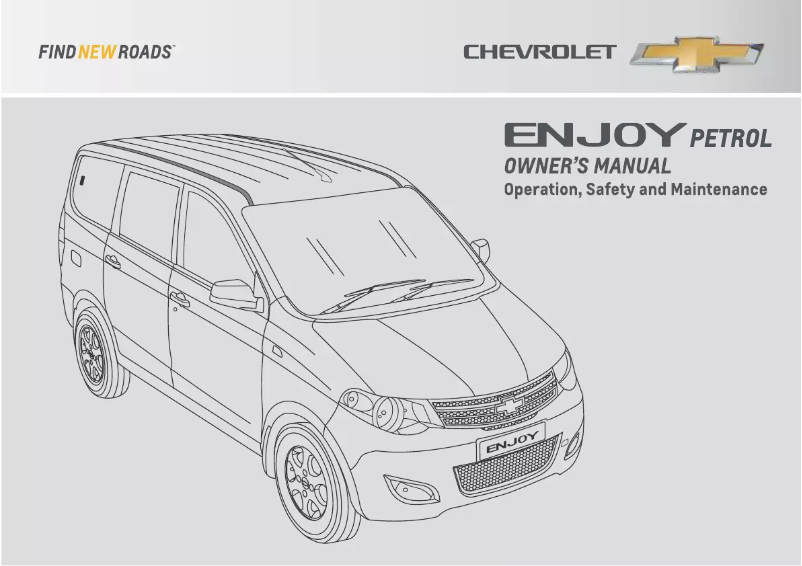 Page 1 de la notice Manuel utilisateur Chevrolet Enjoy (2016)