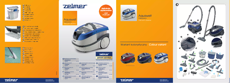 Page 1 de la notice Manuel utilisateur Zelmer Aquawelt 919.5 SK