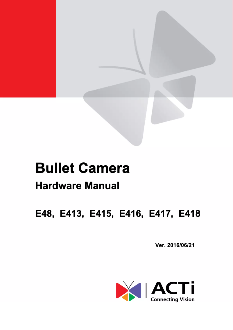 Image de la première page du manuel de l'appareil E48