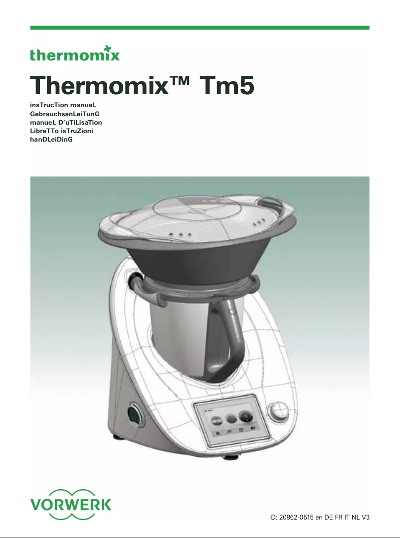 Page 1 de la notice Manuel utilisateur Thermomix TM5