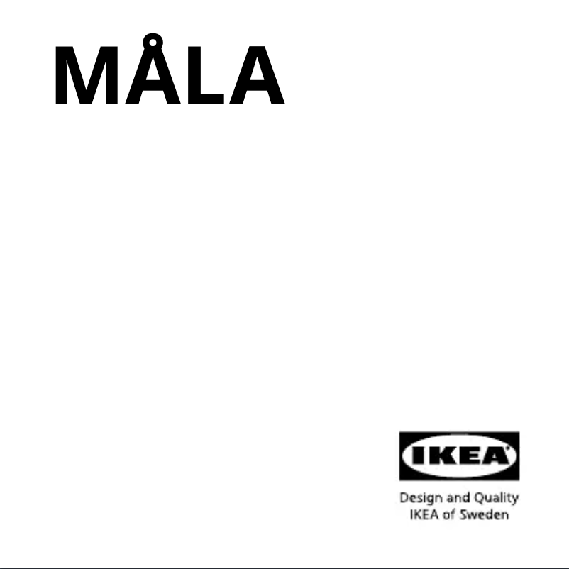 Image de la première page du manuel de l'appareil MÅLA 904.776.20