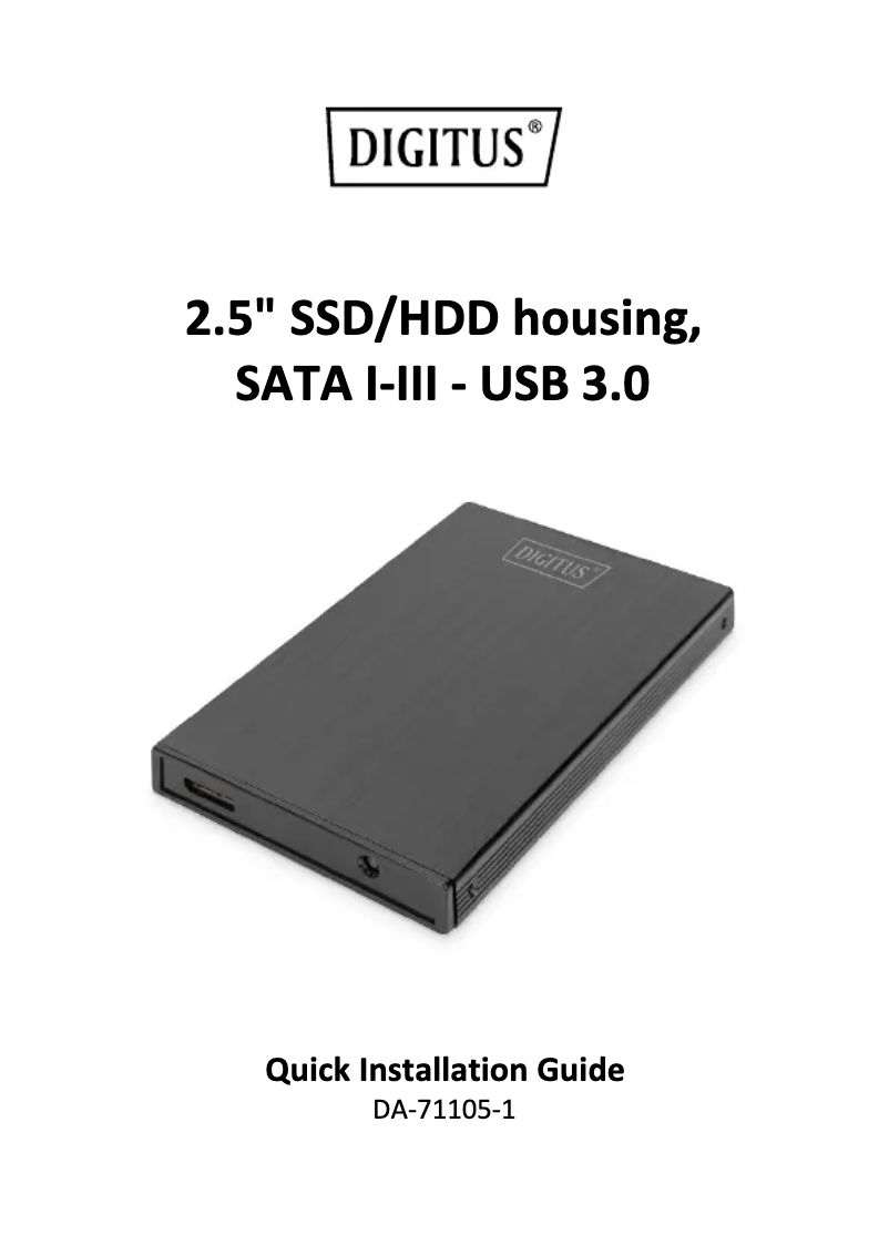 Image de la première page du manuel de l'appareil DA-71105