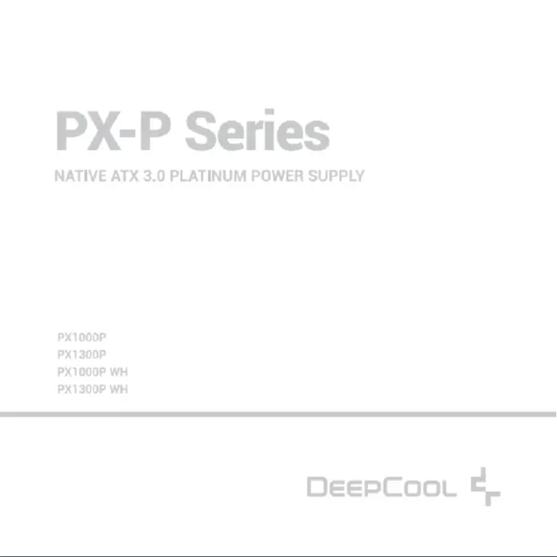 Page 1 de la notice Manuel utilisateur DeepCool PX1300P