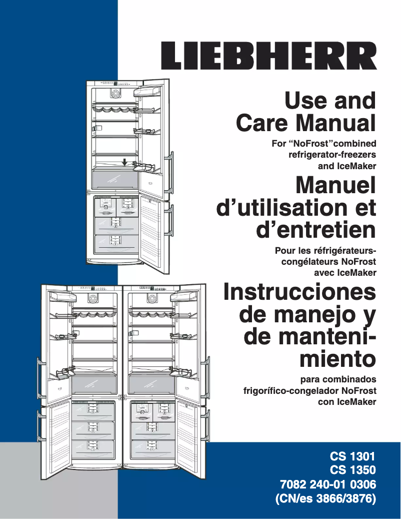 Page n°1 - Manuel utilisateur Liebherr CS 1301