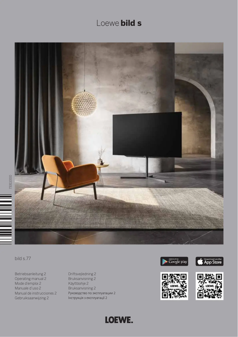 Page n°1 - Manuel utilisateur Loewe Bild s