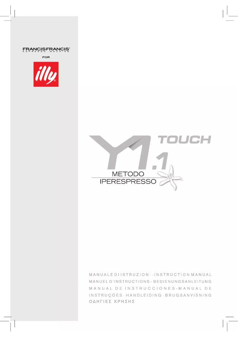 Página 1 del manual Manual de usuario Illy Y1.1 Touch Iperespresso