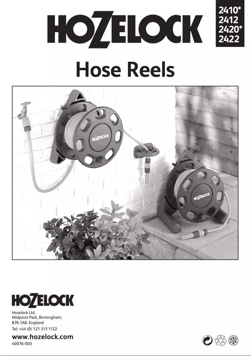 Page n°1 - Manuel utilisateur Hozelock 2412