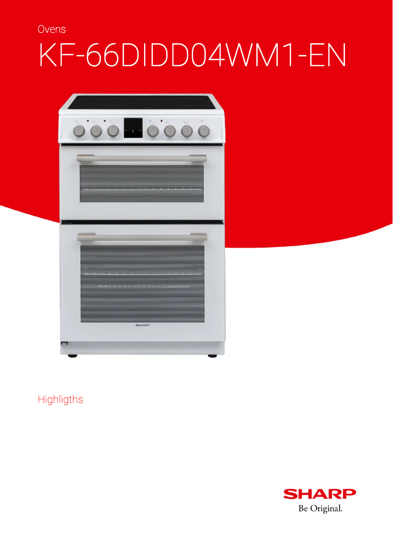 Page 1 de la notice Fiche technique Sharp KF-66DIDD04WM1-EN