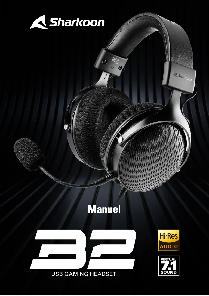 Page 1 de la notice Manuel utilisateur Sharkoon B2