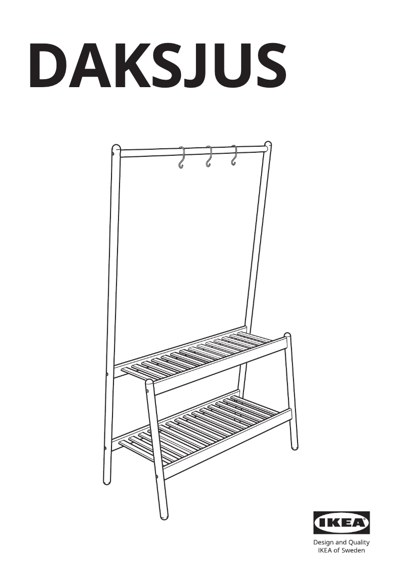 Page 1 de la notice Manuel utilisateur Ikea DAKSJUS 005.670.12