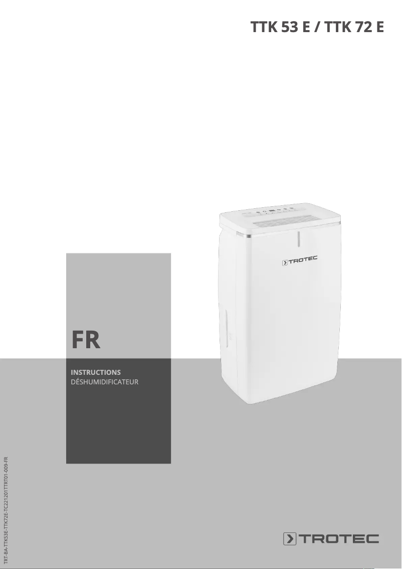 Image de la première page du manuel de l'appareil TTK 53 E