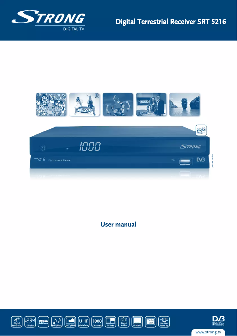 Image de la première page du manuel de l'appareil SRT 5216