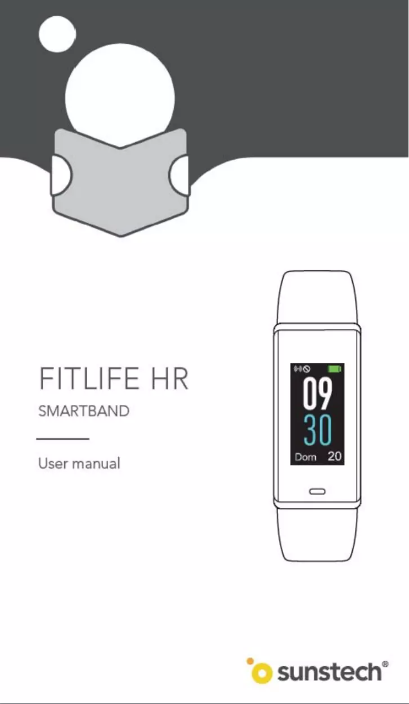 Page 1 de la notice Manuel utilisateur Sunstech FitLife HR