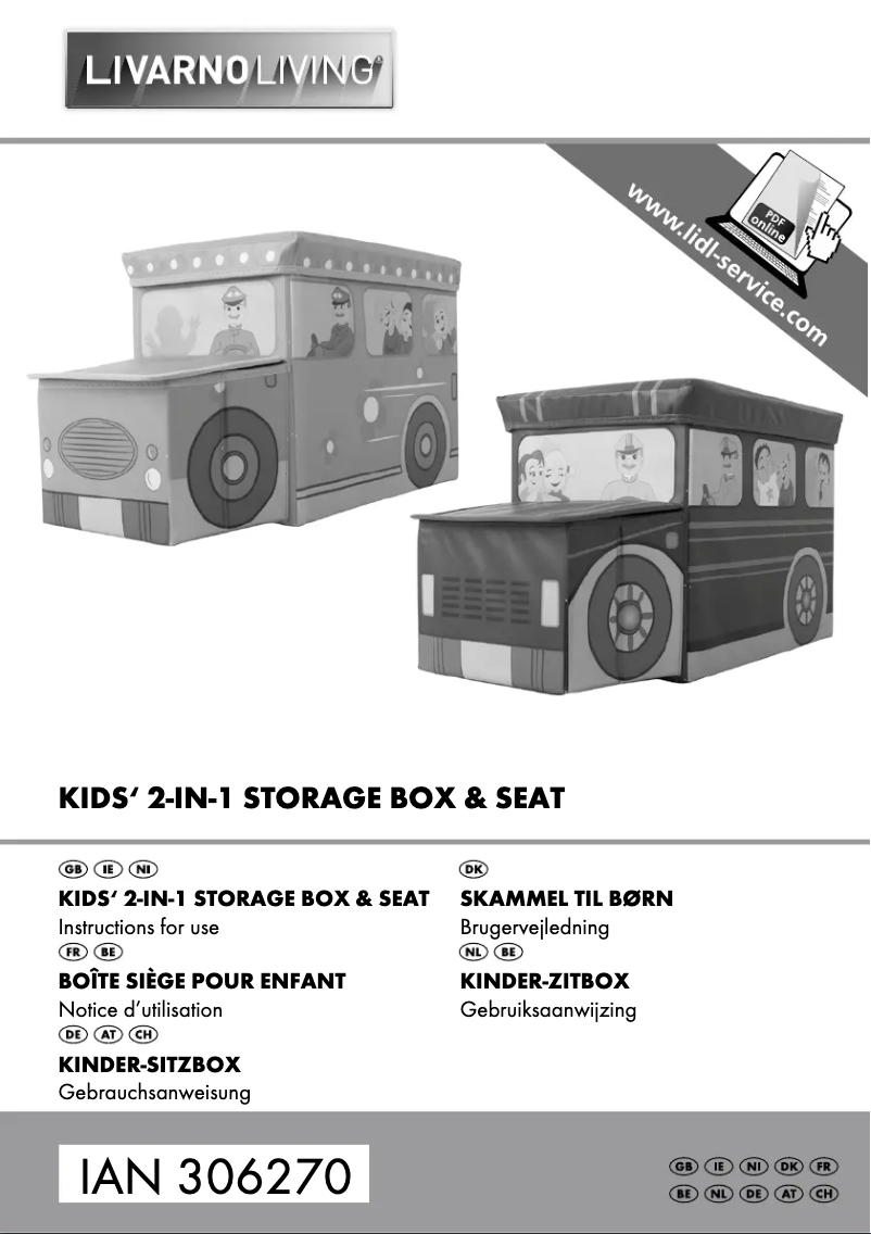 Page 1 de la notice Manuel utilisateur Livarno Lux IAN 306270