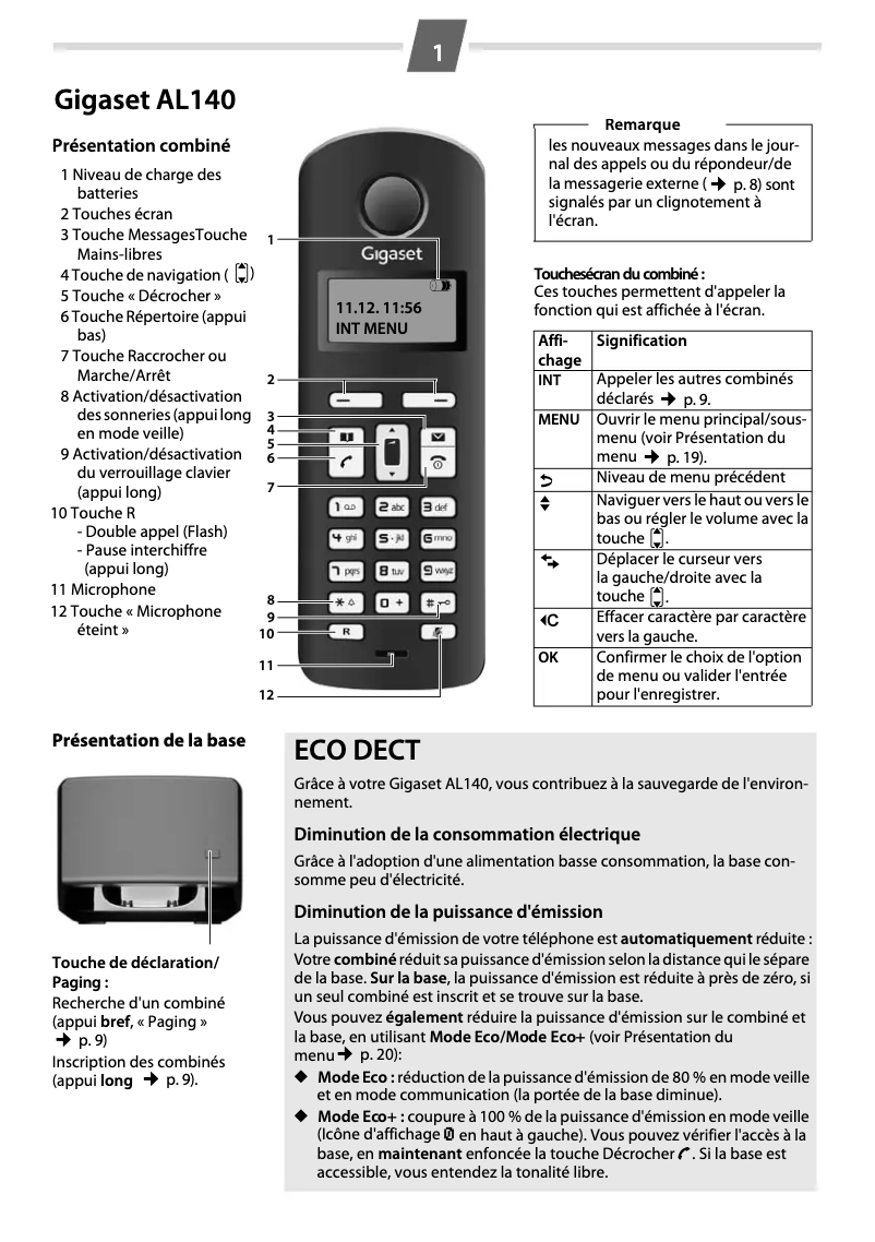 Imagen de la primera página del manual del dispositivo Gigaset AL145 Quattro