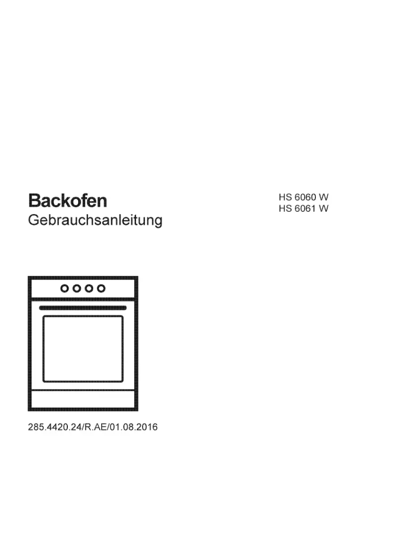 Page 1 de la notice Manuel utilisateur Elektra Bregenz HS 6061 W